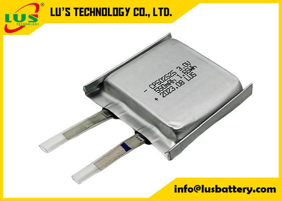 CP502525 3v 550mAh Soft Pack Battery Pour les capteurs IOT CP502520 LiMnO2 Cellule mince 3,0 V