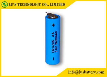 ER14505 les batteries jetables de la batterie 3.6v 2400mah de chlorure de thionyle de lithium de la taille aa 3,6 V 2.4Ah classent l'aa