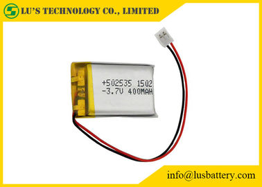 Batteries rechargeables de pôle de Li de la batterie 3.7V 400mah PL502535 de polymère du lithium LP502535