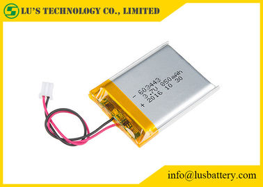 Cellule de la batterie rechargeable 3.7v de la batterie 603443 d'ion de la batterie rechargeable 3,7 V 850mah Li de polymère d'ion du lithium LP603443