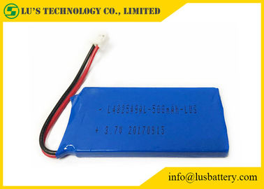 Batterie bleue LP482549 de PVC 3,7 V 500mah Lipo 3,7 batterie de la batterie 500mah 3.7v de polymère de lithium de volt