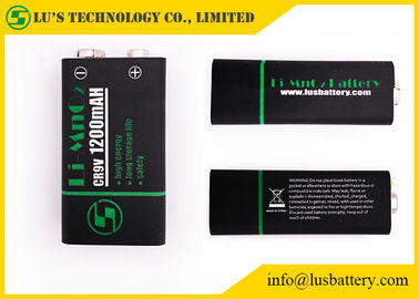 Batterie au lithium de la batterie 9v de manganèse de lithium de CR9V 1200mAh