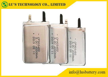 La batterie ultra-mince non rechargeable 4000mah 3.0v de la batterie au lithium CP903450 3V amincissent la batterie au lithium plate des cellules CP903450