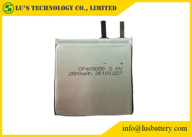 LiMnO2 la batterie mince CP405050 2400mAh 2500mAh 3v amincissent la cellule