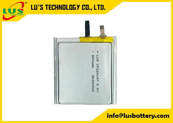 batterie ultra mince Limno2 Limno2 3.0v de 800mah CP224147 pour des cartes d'identification