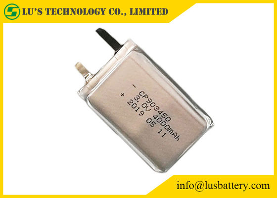 Cellule mince non rechargeable de lithium de la batterie au lithium de Limno2 CP903450 4000mah 3.0v