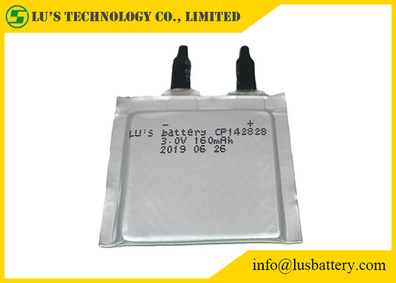 LiMnO2 la batterie flexible non rechargeable 160mah CP142828 a doucement emballé