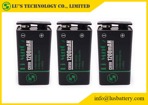 Batterie Limno2 CR9V 1200mAh 9.0V jetable de bioxyde de manganèse