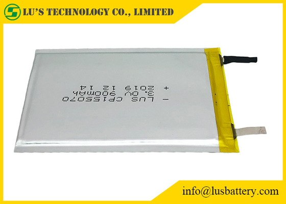 cellule mince CP155070-4S de 3v 900mah LiMnO2 jetable pour le panneau de carte PCB