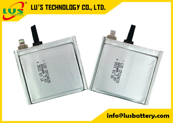 batteries ultra minces CP224035 de polymère du lithium 3.0V pour appeler le lacator