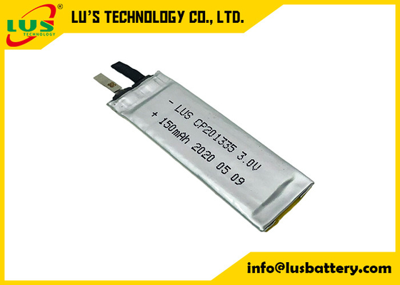 cellules Limno2 flexibles de Smart Watch d'Ion Battery For Hoverboard CP201335 de lithium de 3V 150mAh