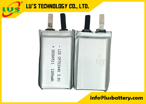 Batterie 3 V 1200mah 1500mah de bioxyde de manganèse du lithium Cp702440