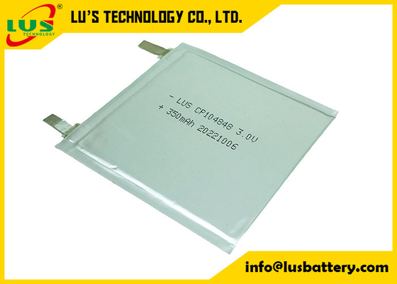 Batterie au lithium plate molle ultra mince de batterie de CP104848 3.0V 400mAh Li MnO2