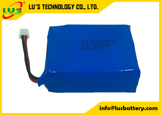 Batterie au dioxyde de manganèse au lithium CP503742-3P batterie 5700mah 3V LiMnO2 remplacer CR26500