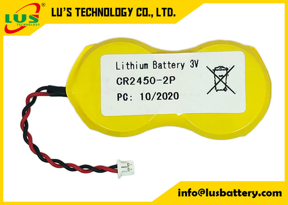 Paquet 1200mAh de batterie de cellules de pièce de monnaie d'IMOS 1P2-A1 CR2450 3,0 volts pour ESLs