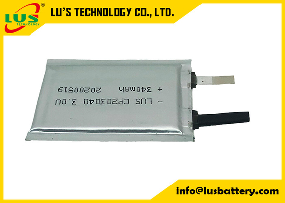 Batterie au lithium CP203040 mince 3.0v 340mah pour le label futé trackable