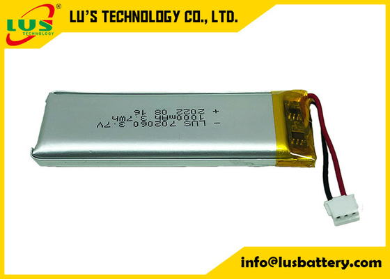 Capacité élevée ultra mince de la batterie 3.7V de polymère du lithium LP702060 pour Mini Printer