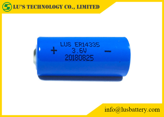 Cellule de chlorure de thionyle de lithium de la batterie 1.65Ah du lithium 3,6 V de 2/3AA ER14335 pour des détecteurs de fumée