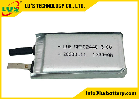 Cellule de batterie LiMnO2 ultra mince de RFID CP702440 CP702242 1200mah 3.0Volt