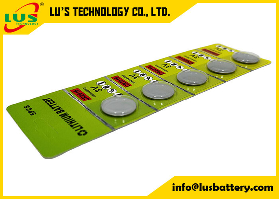 Pièce à bouton au lithium CR2016 Fournitures 3V Pièce à pièce au lithium CR2016 5 Pcs Blistcard Pack