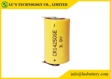 Batterie jetable de la taille 1/2AA 600 heure-milliampère CR14250 3V de batterie au lithium CR14250 pour la lampe-torche