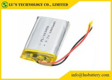 Batterie rechargeable de lipol de la batterie LP103450 de polymère de lithium de LP103450 1800mah 3.7v