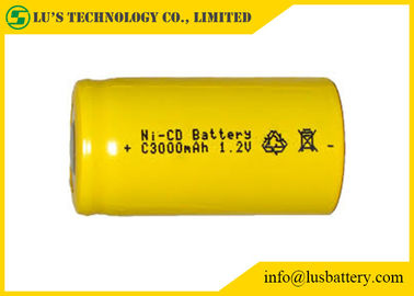 Couleur adaptée aux besoins du client cadmium-nickel de batterie rechargeable de NI-CD 1.2V C3000mah