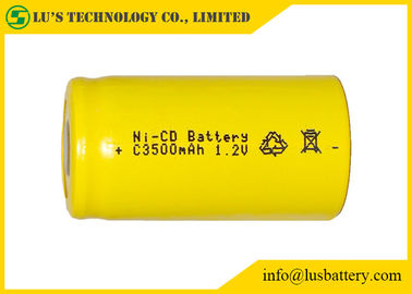 Basse température ambiante large de batteries rechargeables de la décharge spontanée 3500mah 1,2 V Nicd