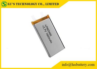 cellule rechargeable rechargeable de la batterie d'ion de lithium de la batterie LP803466 de polymère de lithium de 3.7v 1900mah 3.7v