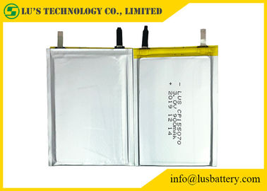 batteries minces minces non rechargeables CP155070 du paquet 3v de cellules de la batterie Cp155070 de 3.0V 900mAh Li-MnO2