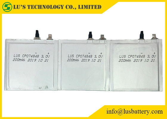 Batteries du lithium Limno2 de CP074848 3.0V 200mah LiMnO2 pour la carte d'identification