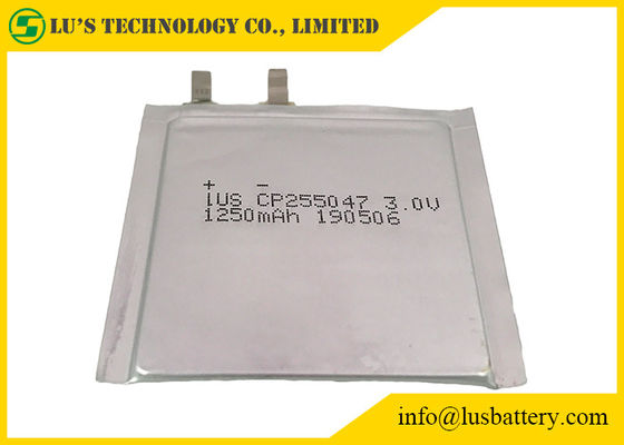 OEM ultra mince de la batterie au lithium de panneau de carte PCB de 3v 1250mah CP255047