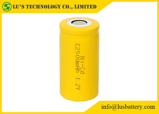Couleur blanche jaune Limno2 de batterie rechargeable des jouets NICD C2500mah 1.2v d'E