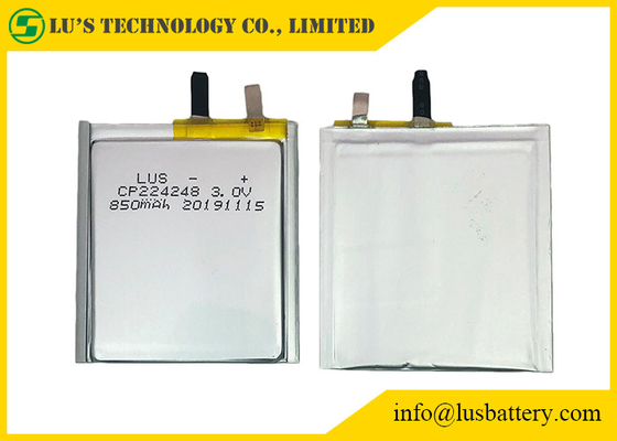 Batterie molle adaptée aux besoins du client des cellules 850mah 3.0V CP224248 de Conector LiMnO2