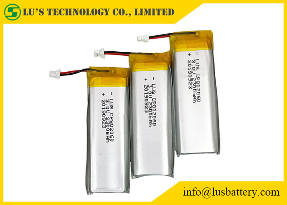 batterie ultra mince 10mA CP802060 prismatique de 3.0V 2300mah pour le civil RFID