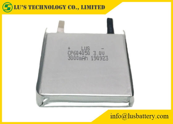 Batterie au lithium jetable flexible de RFID CP604050 3V 3000mah