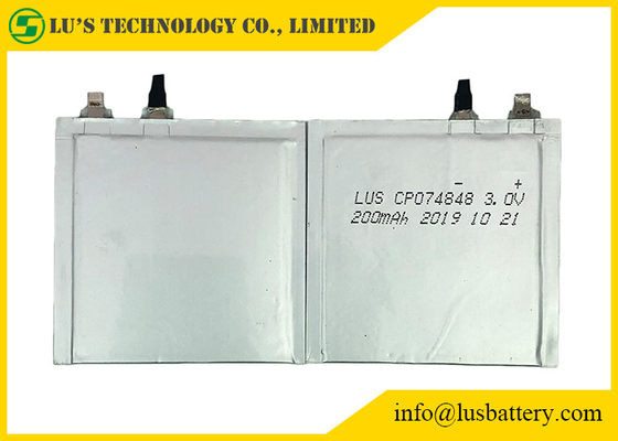 batterie primaire de 3.0V 200mah Lipo HRL CP074848 pour Smart Card