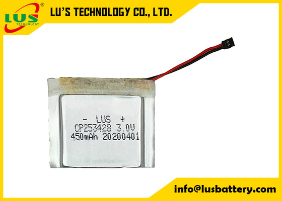 Volt 450mah de RFID Li Polymer Battery Pack CP253428 3,0 pour l'étiquette d'injection