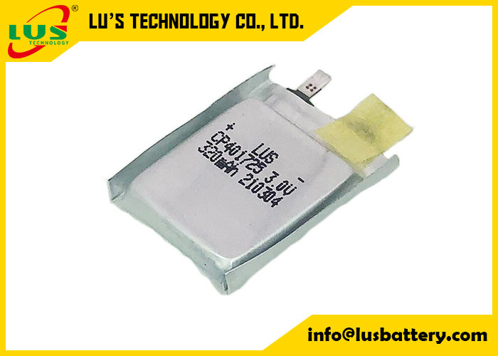 Batterie CP401725 mince pour volt futé trackable 320 Mah Flexible Lithium Manganese du label 3,0