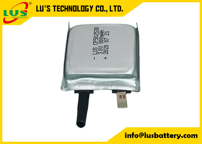 Limno2 lithium plat ultra mince Ion Battery Non Rechargeable Type de la batterie CP502530 3V 800mAh