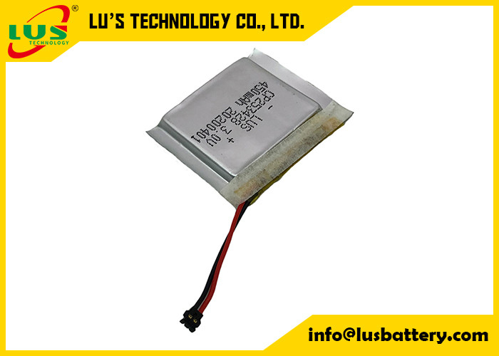 CP253428 mince plat avec le lithium Ion Non Rechargeable Cell de volt 450mah du connecteur 3