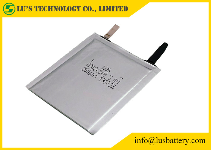 Batterie 3.0v 200mah CP084248 de manganèse de lithium de conditionnement souple pour le label futé trackable