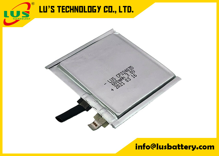 Batterie LiMnO2 hybride CP224035 de batterie au lithium de cellules plates de poche pour appeler Lacator