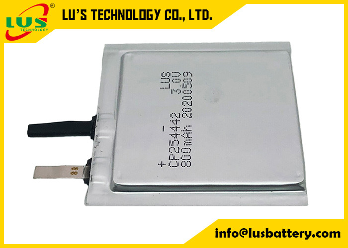 Batterie ultra mince de la batterie CP254442 800mah Lipo de 3.0V LiMnO2 pour le dispositif de serrure de RFID