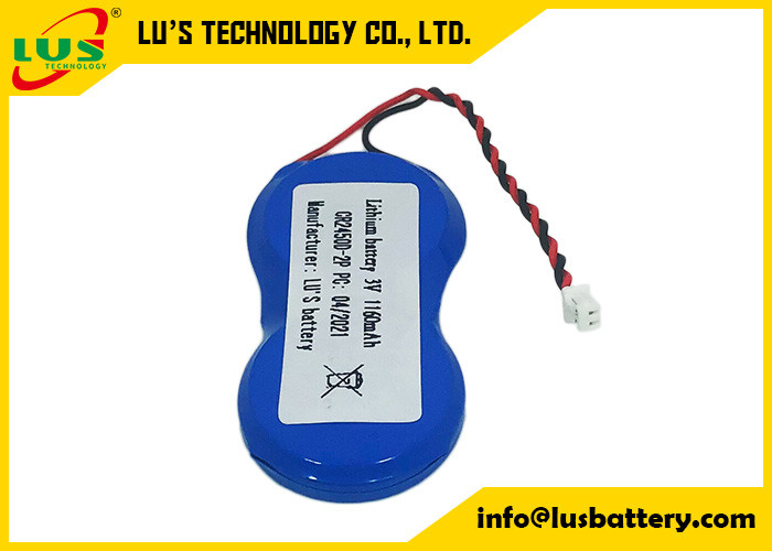 Batterie 3v de cellules de pièce de monnaie du connecteur CR2450 de SHR-2P pour les labels d'étagère électroniques de SES Imagotag