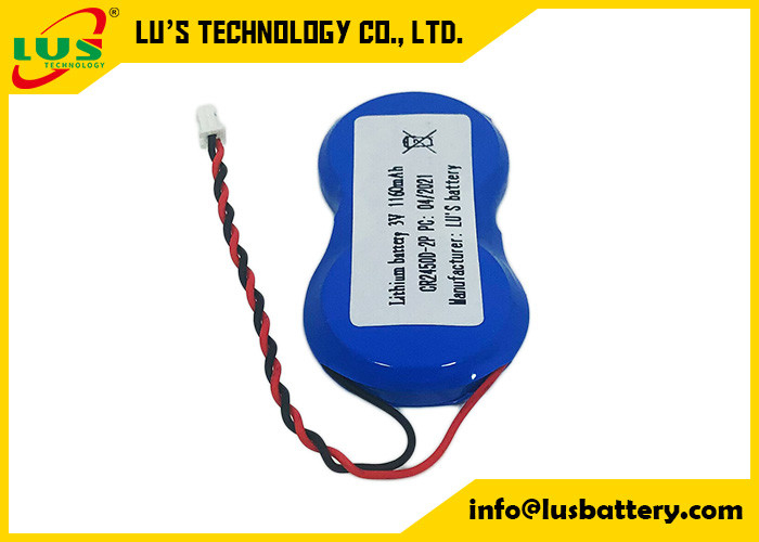 Batterie 3v de cellules de pièce de monnaie du connecteur CR2450 de SHR-2P pour les labels d'étagère électroniques de SES Imagotag