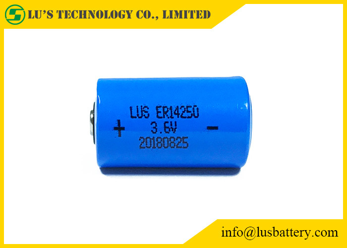 Paquet non rechargeable de batterie de la taille 1200mAh Lisocl2 de la batterie au lithium ER14250 3,6 V 1/2 aa