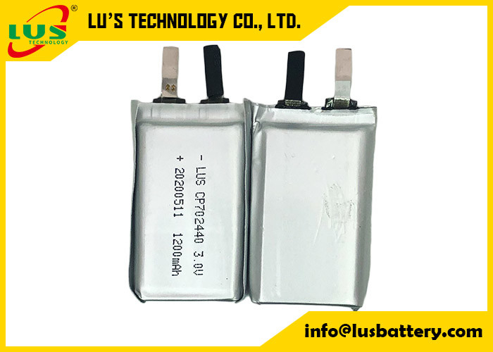 Cellule ultra mince de batterie de CP702440 LiMnO2 3.0V 1500mAh pour le dispositif de écoute portatif