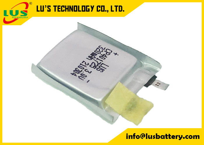 Batterie de polymère de lithium de la batterie 3.0V CP401725 des cellules LiMnO2 de poche de GPS pour le support de carte PCB
