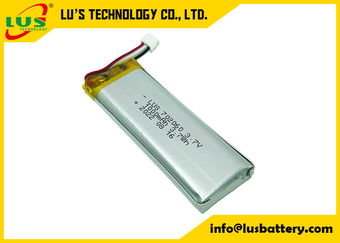 Lithium à hautes températures Ion Battery For Car Tracker de Li Poly Battery 3.7V LP702060 1000mah